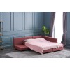 Atelier del Sofa Corner Sofa-Bed Manama Corner Sofa Bed Right - Claret Red Claret Red