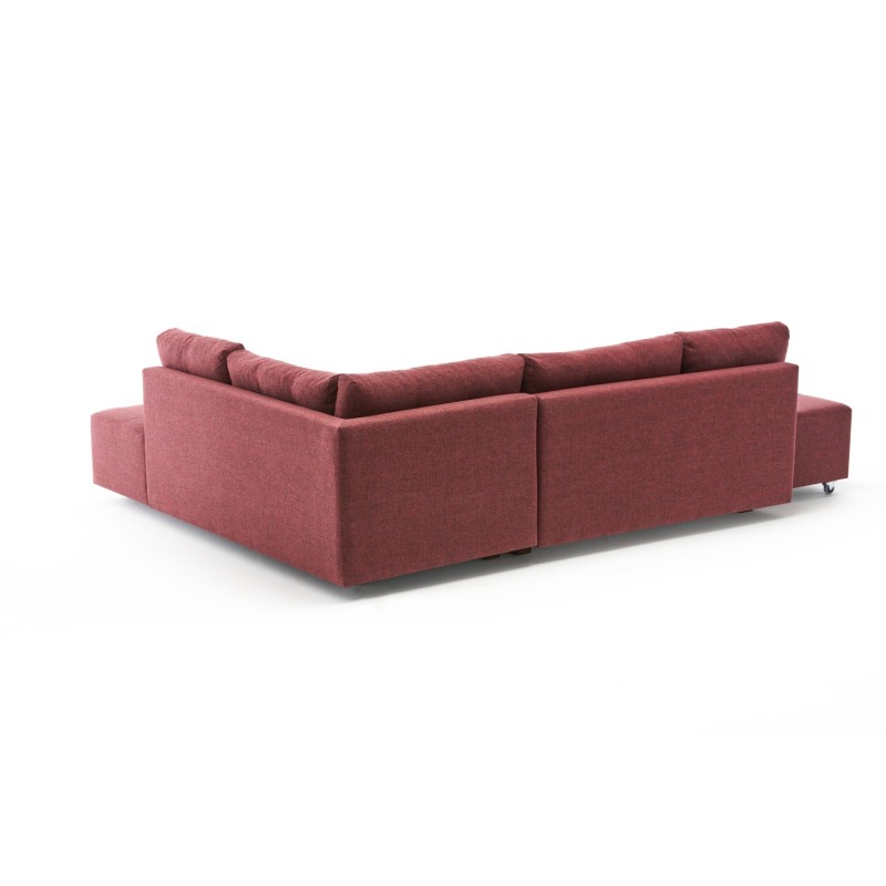 Atelier del Sofa Corner Sofa-Bed Manama Corner Sofa Bed Right - Claret Red Claret Red