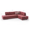 Atelier del Sofa Corner Sofa-Bed Manama Corner Sofa Bed Right - Claret Red Claret Red