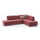 Atelier del Sofa Corner Sofa-Bed Manama Corner Sofa Bed Right - Claret Red Claret Red