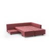 Atelier del Sofa Corner Sofa-Bed Manama Corner Sofa Bed Right - Claret Red Claret Red