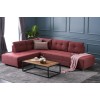 Atelier del Sofa Corner Sofa-Bed Manama Corner Sofa Bed Left - Claret Red Claret Red