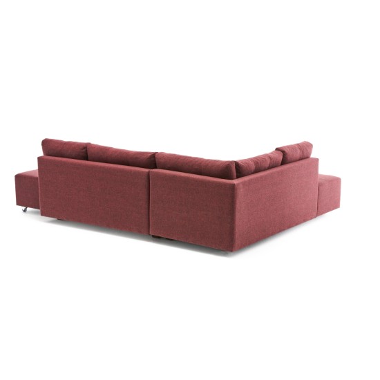 Corner Sofa-Bed Manama Corner Sofa Bed Left - Claret Red Claret Red Atelier del Sofa Corner Sofa-Bed Manama Corner Sofa Bed Left - Claret Red Claret Red