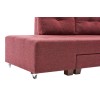 Atelier del Sofa Corner Sofa-Bed Manama Corner Sofa Bed Left - Claret Red Claret Red