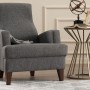 Wing Chair Kana Bergere - Dark Grey Dark Grey