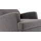 Atelier del Sofa Wing Chair Kana Bergere - Dark Grey Dark Grey