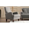 Atelier del Sofa Wing Chair Kana Bergere - Light Grey Light Grey
