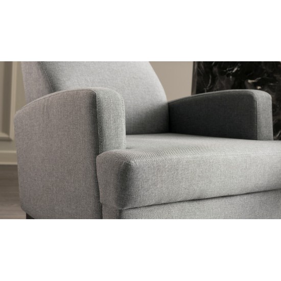 Wing Chair Kana Bergere - Light Grey Light Grey Atelier del Sofa Wing Chair Kana Bergere - Light Grey Light Grey