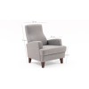 Atelier del Sofa Wing Chair Kana Bergere - Light Grey Light Grey