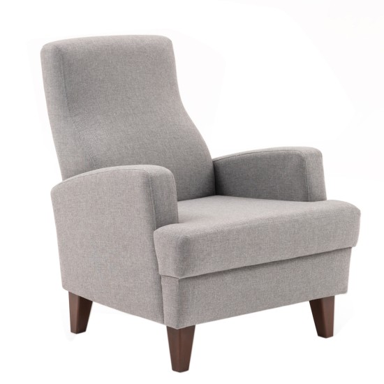 Wing Chair Kana Bergere - Light Grey Light Grey Atelier del Sofa Wing Chair Kana Bergere - Light Grey Light Grey