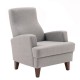 Wing Chair Kana Bergere - Light Grey Light Grey Atelier del Sofa Wing Chair Kana Bergere - Light Grey Light Grey
