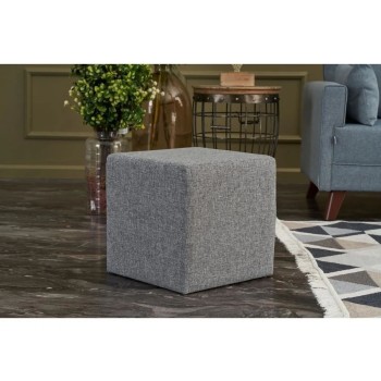 Tuffet Kare Puf - Grey Grey