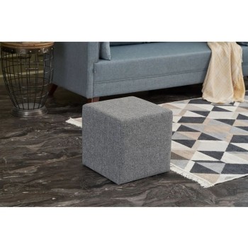 Tuffet Kare Puf - Grey Grey