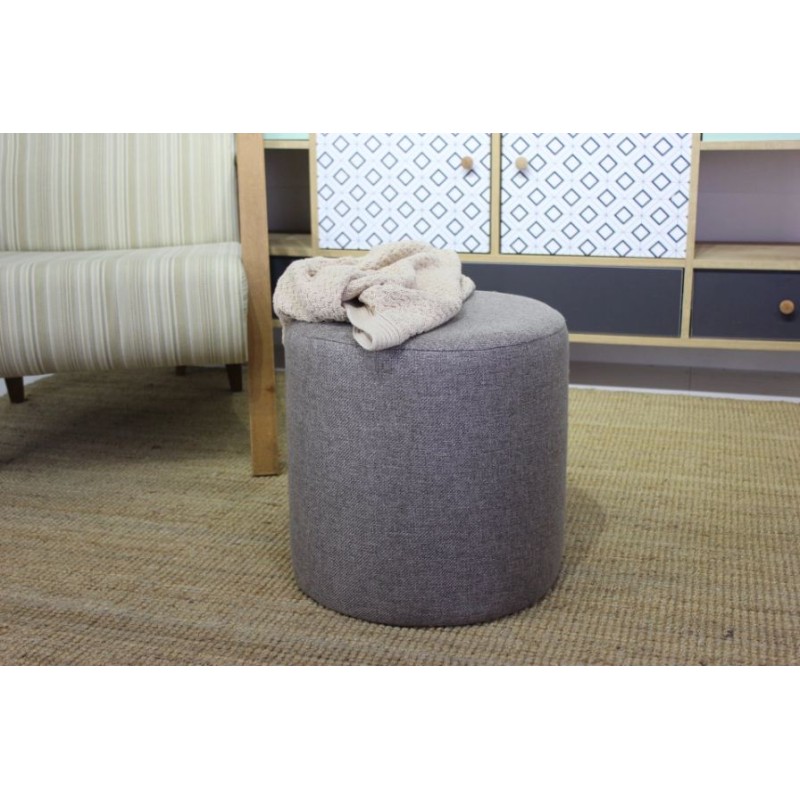 Atelier del Sofa Tuffet Silindir Puf - Anthracite Anthracite