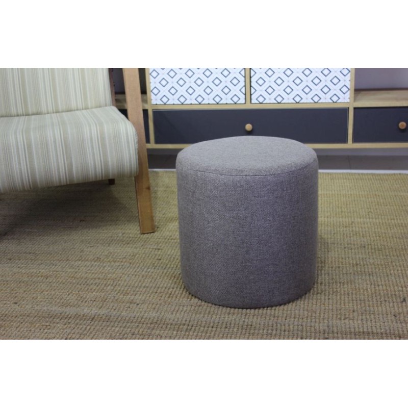 Atelier del Sofa Tuffet Silindir Puf - Anthracite Anthracite