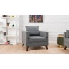 Atelier del Sofa 1-Seat Sofa Bella Armchair - Gey Grey