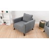 Atelier del Sofa 1-Seat Sofa Bella Armchair - Gey Grey