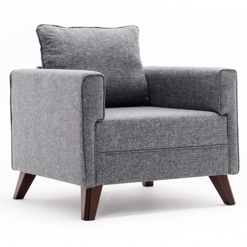 Atelier del Sofa 1-Seat Sofa Bella Armchair - Gey Grey