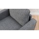 1-Seat Sofa Bella Armchair - Gey Grey Atelier del Sofa 1-Seat Sofa Bella Armchair - Gey Grey