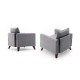 1-Seat Sofa Bella Armchair - Gey Grey Atelier del Sofa 1-Seat Sofa Bella Armchair - Gey Grey