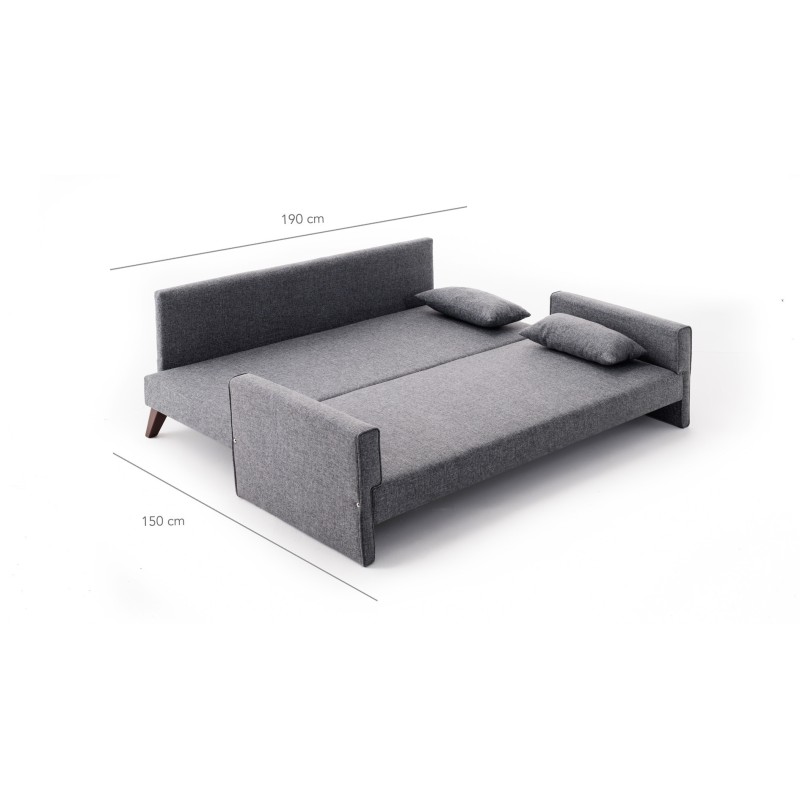 Atelier del Sofa 3-Seat Sofa-Bed Bella Sofa Bed - Grey Grey