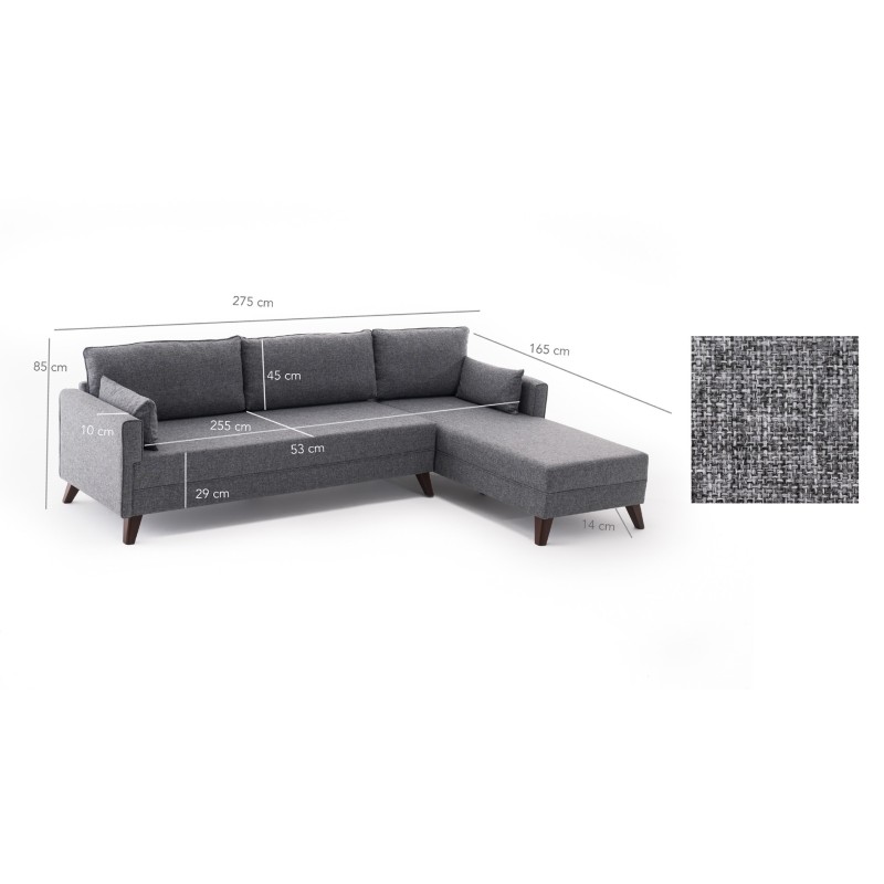 Atelier del Sofa Corner Sofa Bella Corner Sofa Right 1 Grey