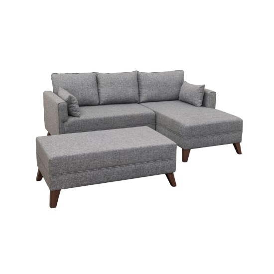 Corner Sofa-Bed Bella Corner Sofa Right 2 Grey Atelier del Sofa Corner Sofa-Bed Bella Corner Sofa Right 2 Grey