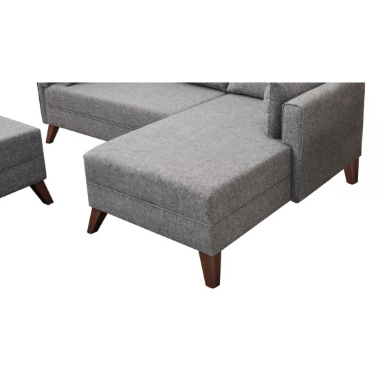 Corner Sofa-Bed Bella Corner Sofa Right 2 Grey Atelier del Sofa Corner Sofa-Bed Bella Corner Sofa Right 2 Grey