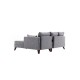Corner Sofa-Bed Bella Corner Sofa Right 2 Grey Atelier del Sofa Corner Sofa-Bed Bella Corner Sofa Right 2 Grey