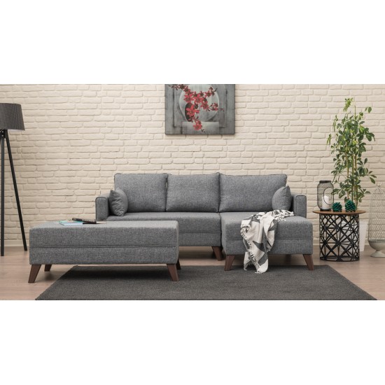 Corner Sofa-Bed Bella Corner Sofa Right 2 Grey Atelier del Sofa Corner Sofa-Bed Bella Corner Sofa Right 2 Grey