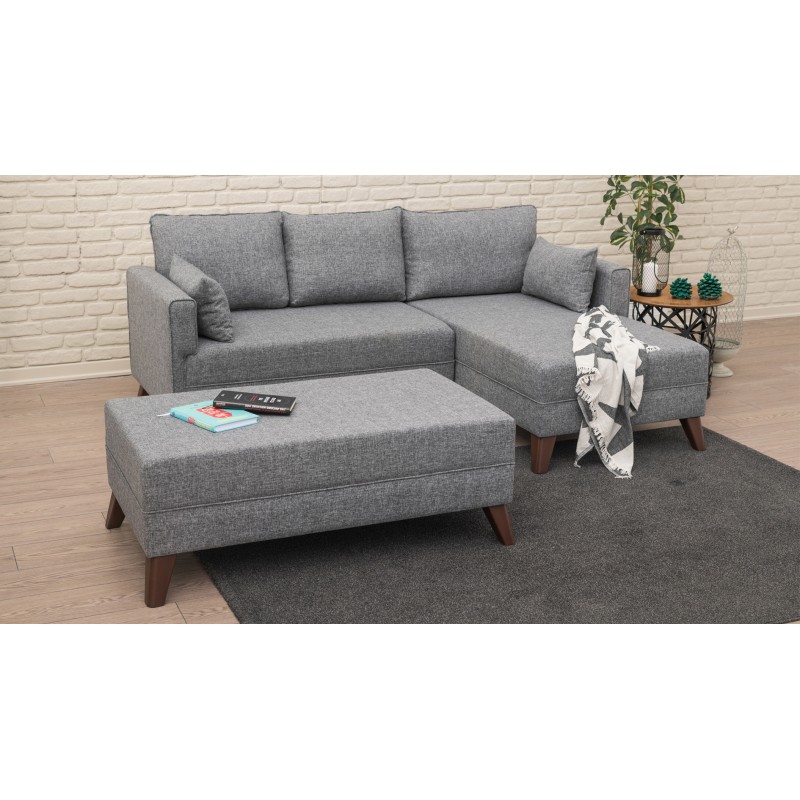 Atelier del Sofa Corner Sofa-Bed Bella Corner Sofa Right 2 Grey