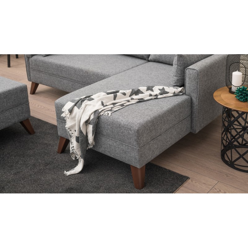 Atelier del Sofa Corner Sofa-Bed Bella Corner Sofa Right 2 Grey