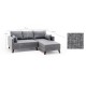 Corner Sofa-Bed Bella Corner Sofa Right 2 Grey Atelier del Sofa Corner Sofa-Bed Bella Corner Sofa Right 2 Grey