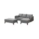 Corner Sofa-Bed Bella Corner Sofa Right 2 Grey Atelier del Sofa Corner Sofa-Bed Bella Corner Sofa Right 2 Grey
