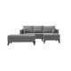 Corner Sofa-Bed Bella Corner Sofa Right 2 Grey Atelier del Sofa Corner Sofa-Bed Bella Corner Sofa Right 2 Grey