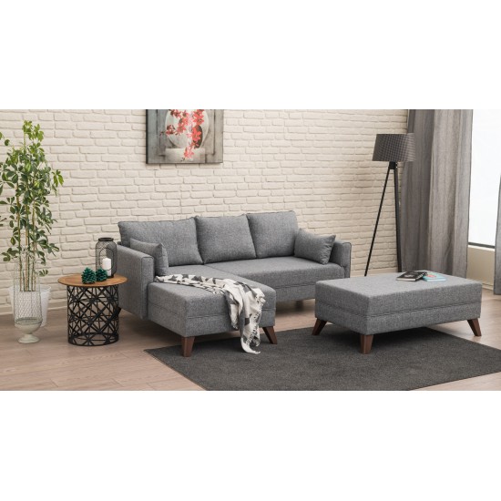 Corner Sofa-Bed Bella Corner Sofa Left 2 Grey Atelier del Sofa Corner Sofa-Bed Bella Corner Sofa Left 2 Grey