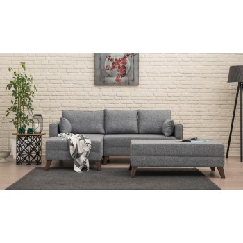 Corner Sofa-Bed Bella Corner Sofa Left 2 Grey