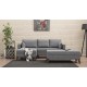 Corner Sofa-Bed Bella Corner Sofa Left 2 Grey Atelier del Sofa Corner Sofa-Bed Bella Corner Sofa Left 2 Grey