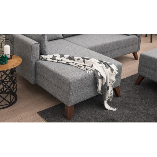 Corner Sofa-Bed Bella Corner Sofa Left 2 Grey Atelier del Sofa Corner Sofa-Bed Bella Corner Sofa Left 2 Grey