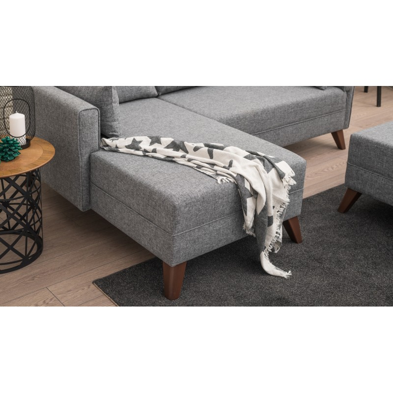 Atelier del Sofa Corner Sofa-Bed Bella Corner Sofa Left 2 Grey