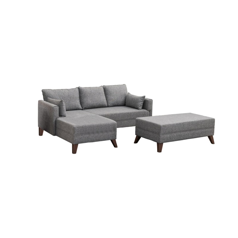 Atelier del Sofa Corner Sofa-Bed Bella Corner Sofa Left 2 Grey