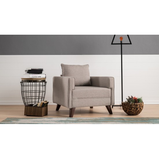 1-Seat Sofa Bella Armchair - Cream Cream Atelier del Sofa 1-Seat Sofa Bella Armchair - Cream Cream