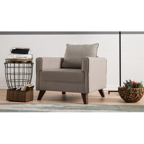 1-Seat Sofa Bella Armchair - Cream Cream Atelier del Sofa 1-Seat Sofa Bella Armchair - Cream Cream