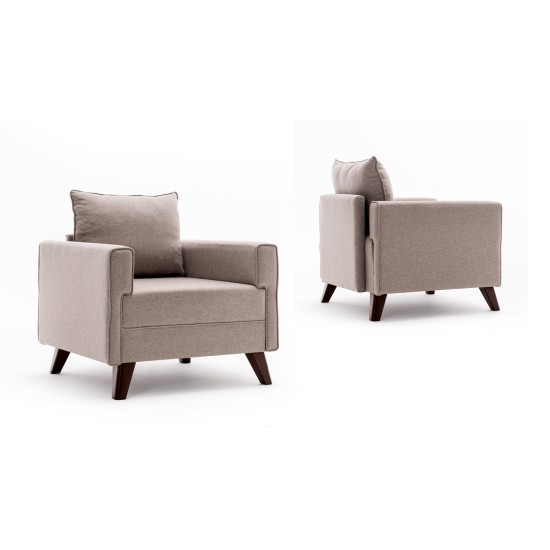 1-Seat Sofa Bella Armchair - Cream Cream Atelier del Sofa 1-Seat Sofa Bella Armchair - Cream Cream