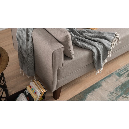 Atelier del Sofa 3-Seat Sofa-Bed Bella Sofa Bed - Cream Cream