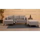 Corner Sofa-Bed Bella Corner Sofa Left 2 - Cream Cream Atelier del Sofa Corner Sofa-Bed Bella Corner Sofa Left 2 - Cream Cream