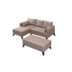 Corner Sofa-Bed Bella Corner Sofa Left 2 - Cream Cream Atelier del Sofa Corner Sofa-Bed Bella Corner Sofa Left 2 - Cream Cream