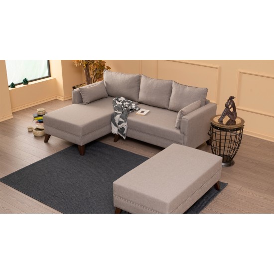 Corner Sofa-Bed Bella Corner Sofa Left 2 - Cream Cream Atelier del Sofa Corner Sofa-Bed Bella Corner Sofa Left 2 - Cream Cream