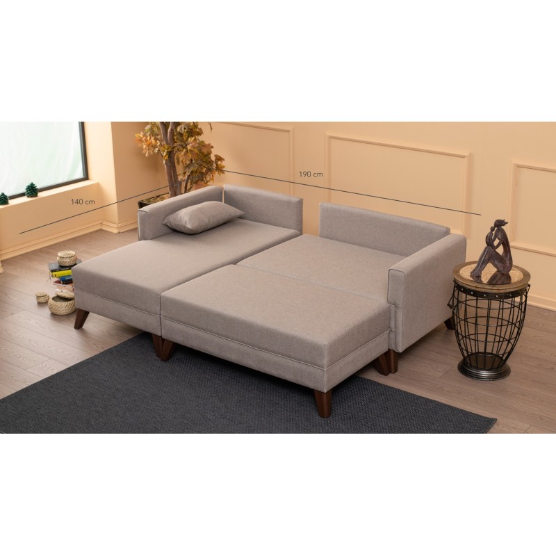 Atelier del Sofa Corner Sofa-Bed Bella Corner Sofa Left 2 - Cream Cream