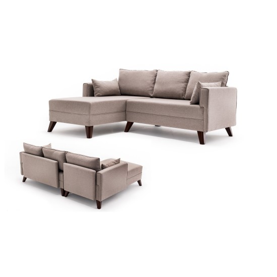 Corner Sofa-Bed Bella Corner Sofa Left 2 - Cream Cream Atelier del Sofa Corner Sofa-Bed Bella Corner Sofa Left 2 - Cream Cream